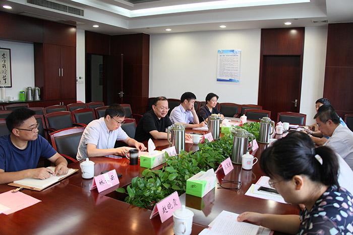 山东省社科联副主席王坤一行5人来我会调研